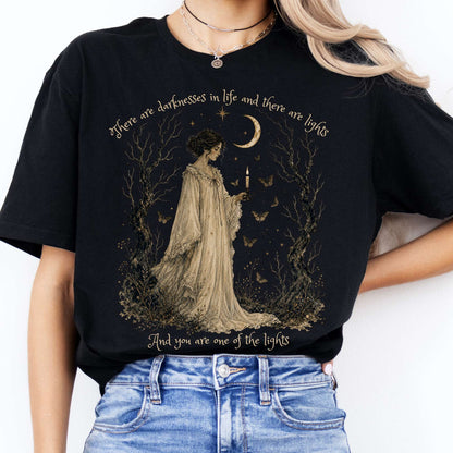 There Are Darknesses and Lights In This Life Dracula Literary T-Shirt