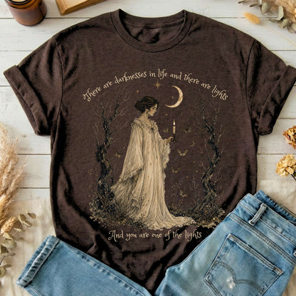 There Are Darknesses and Lights In This Life Dracula Literary T-Shirt