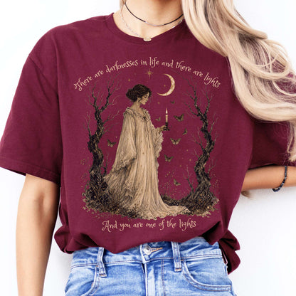 There Are Darknesses and Lights In This Life Dracula Literary T-Shirt
