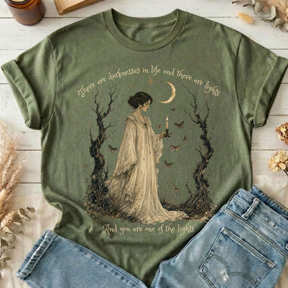 There Are Darknesses and Lights In This Life Dracula Literary T-Shirt