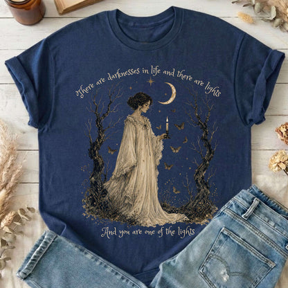 There Are Darknesses and Lights In This Life Dracula Literary T-Shirt
