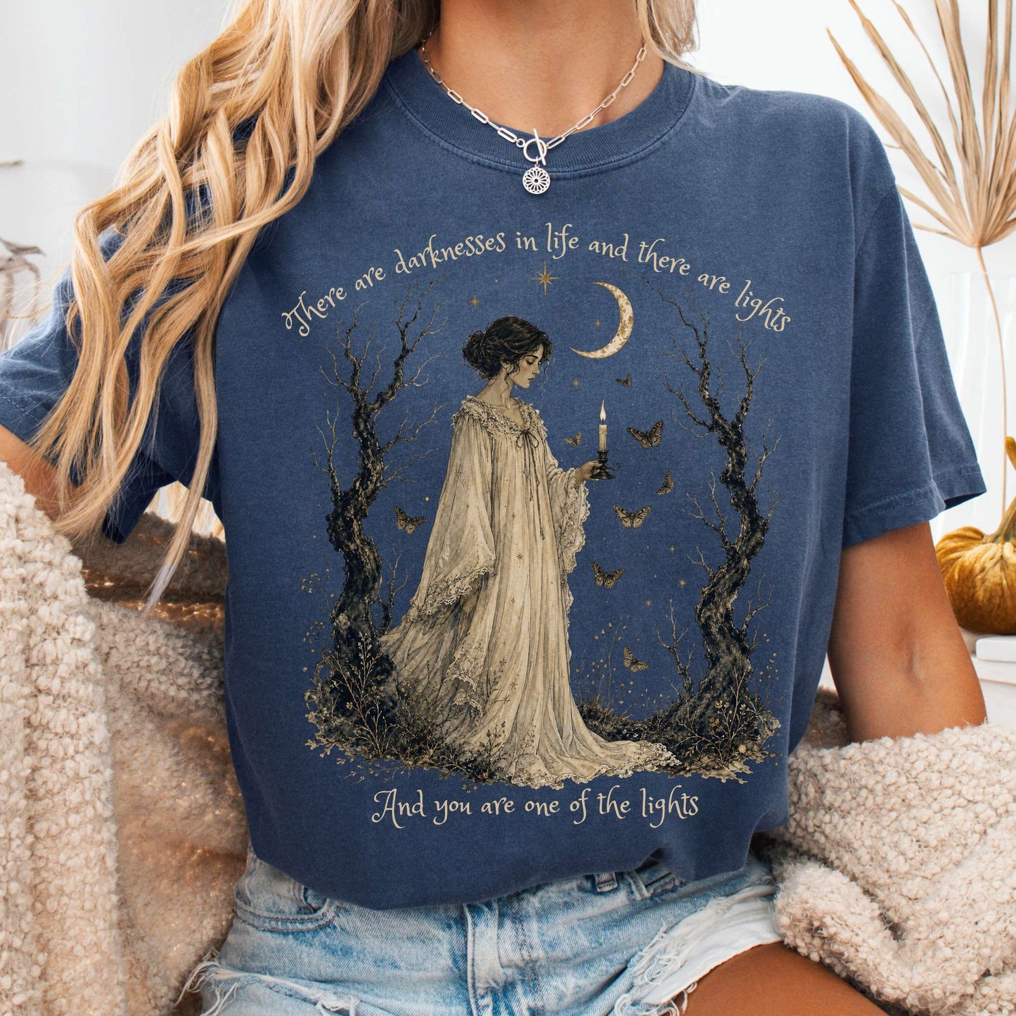 There Are Darknesses and Lights In This Life Dracula Literary T-Shirt