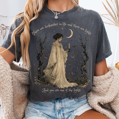 There Are Darknesses and Lights In This Life Dracula Literary T-Shirt
