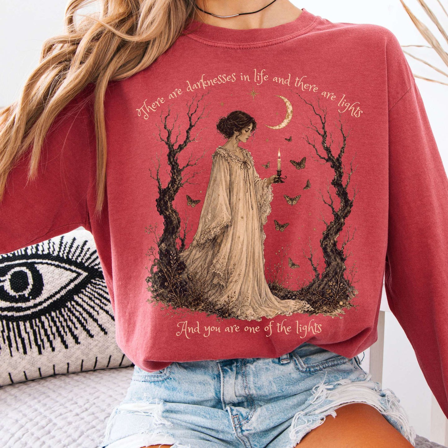 There Are Darknesses and Lights In This Life Dracula Literary Long Sleeve