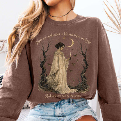 There Are Darknesses and Lights In This Life Dracula Literary Long Sleeve