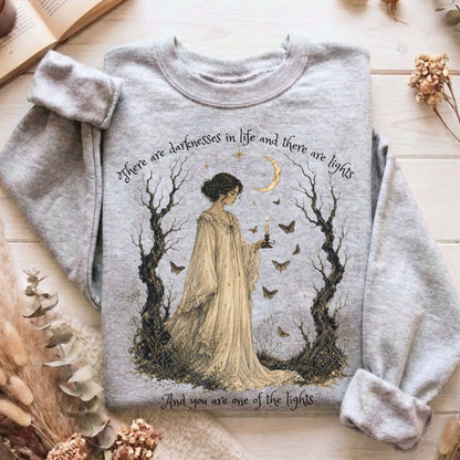 There Are Darknesses and Lights In This Life Dracula Literary Sweatshirt