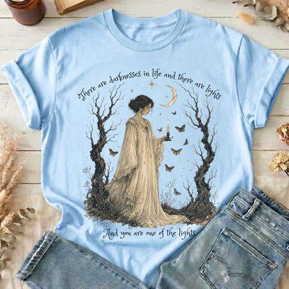 There Are Darknesses and Lights In This Life Dracula Literary T-Shirt