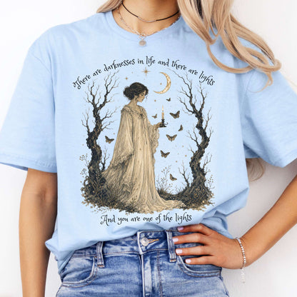 There Are Darknesses and Lights In This Life Dracula Literary T-Shirt