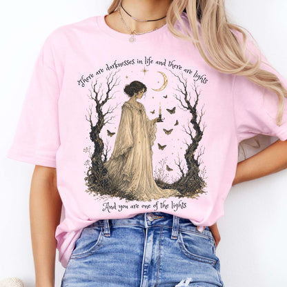 There Are Darknesses and Lights In This Life Dracula Literary T-Shirt