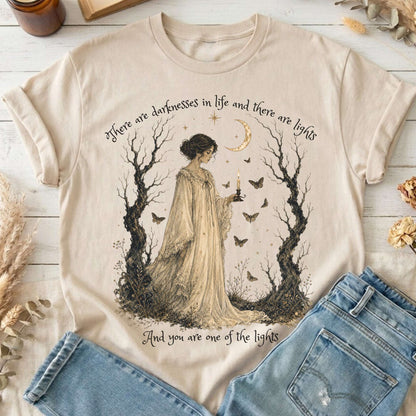 There Are Darknesses and Lights In This Life Dracula Literary T-Shirt