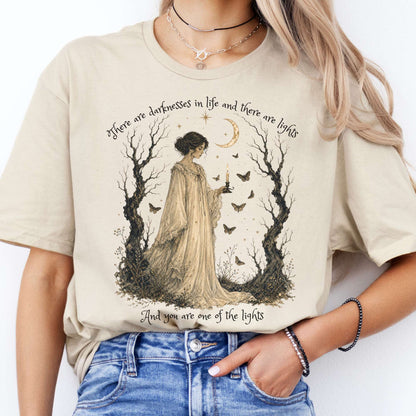 There Are Darknesses and Lights In This Life Dracula Literary T-Shirt