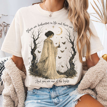 There Are Darknesses and Lights In This Life Dracula Literary T-Shirt