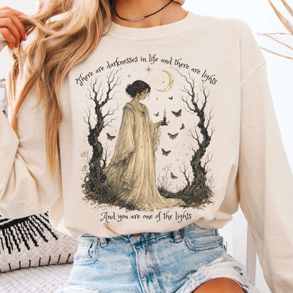 There Are Darknesses and Lights In This Life Dracula Literary Long Sleeve