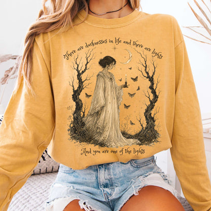 There Are Darknesses and Lights In This Life Dracula Literary Long Sleeve