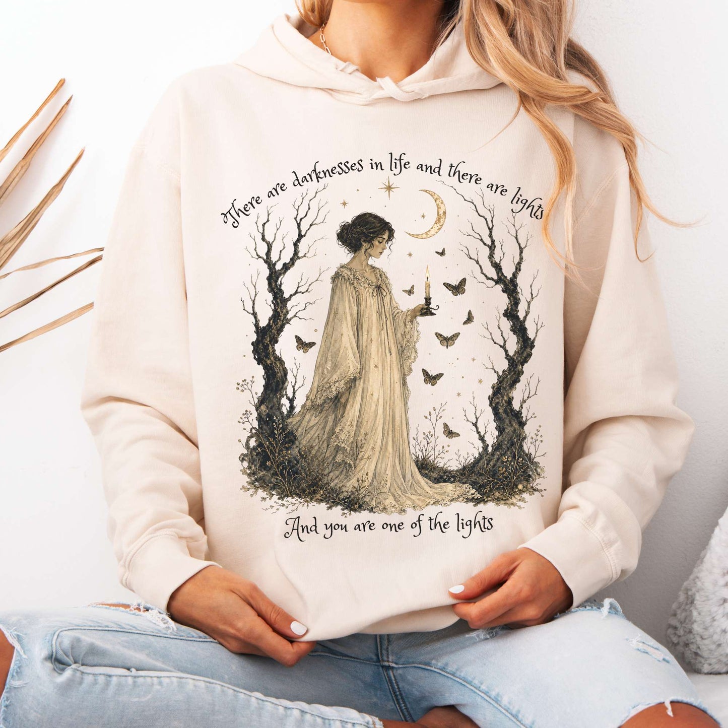 There Are Darknesses and Lights In This Life Dracula Literary Hoodie