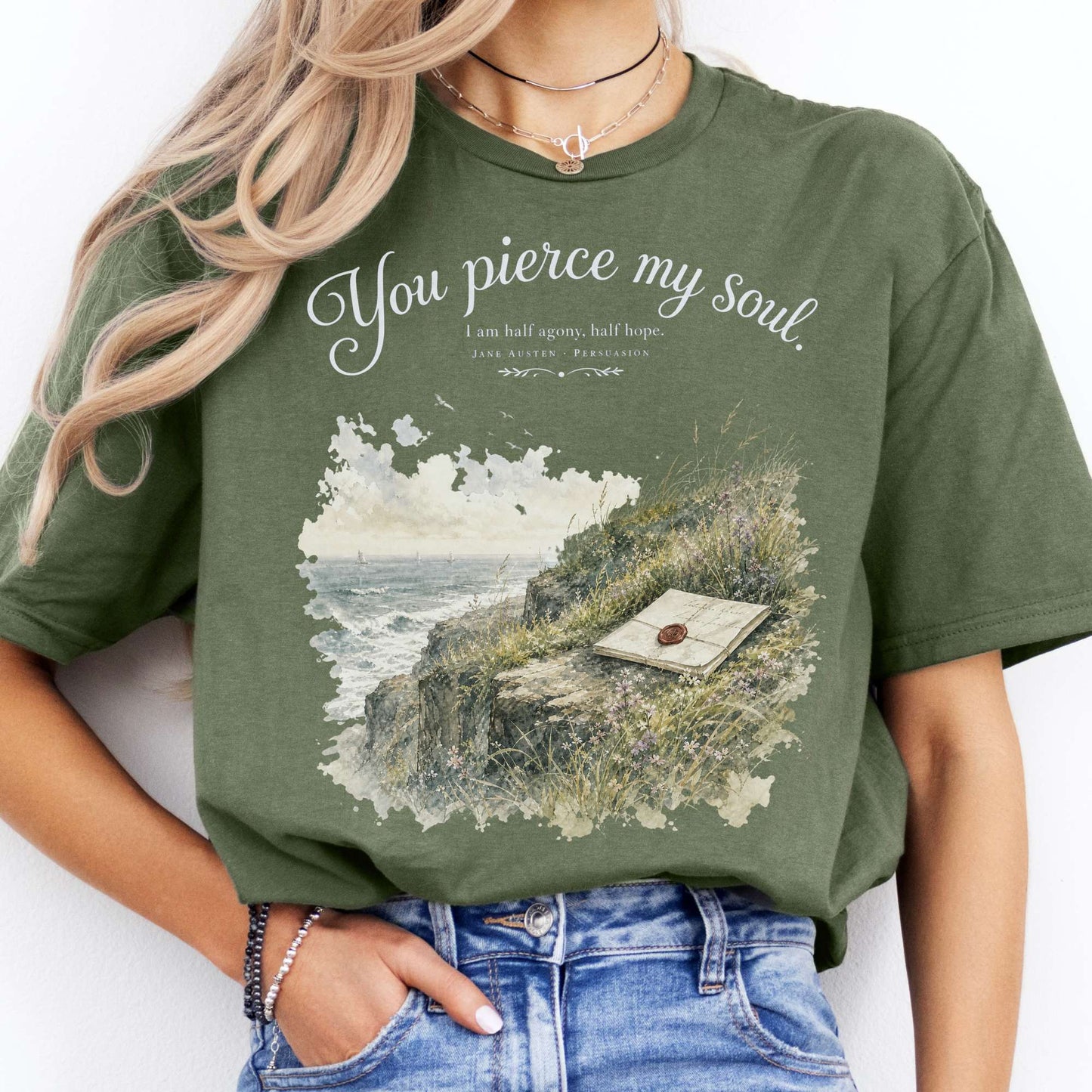You Pierce My Soul Jane Austen Persuasion Literary T-Shirt