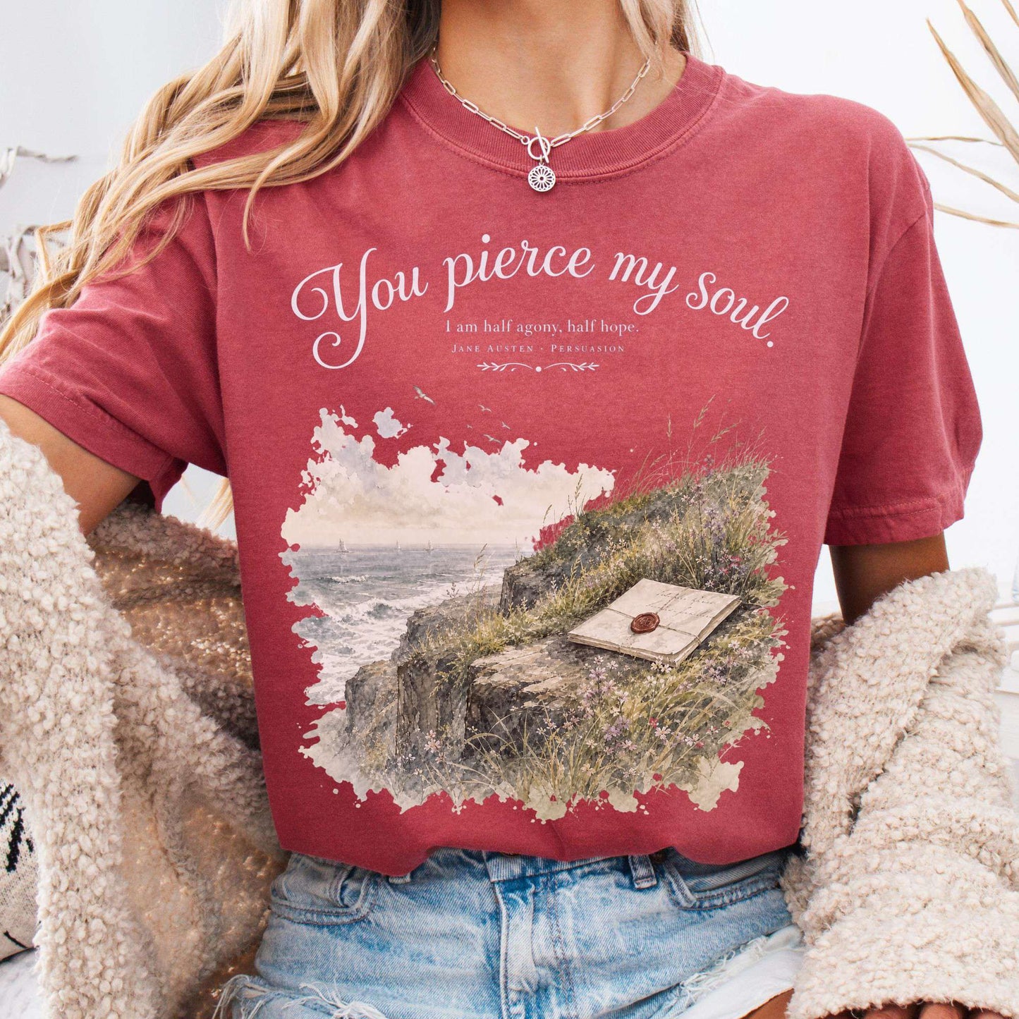You Pierce My Soul Jane Austen Persuasion Literary T-Shirt