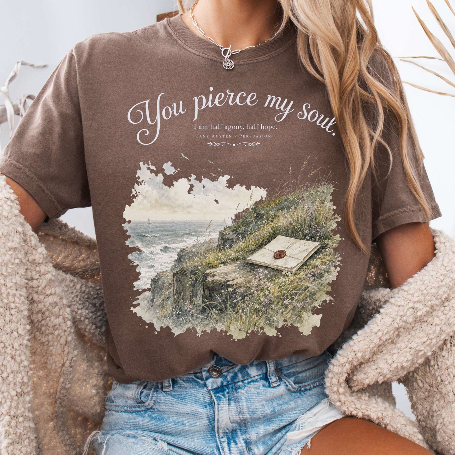 You Pierce My Soul Jane Austen Persuasion Literary T-Shirt