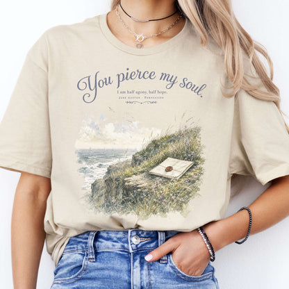 You Pierce My Soul Jane Austen Persuasion Literary T-Shirt