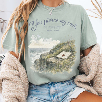 You Pierce My Soul Jane Austen Persuasion Literary T-Shirt