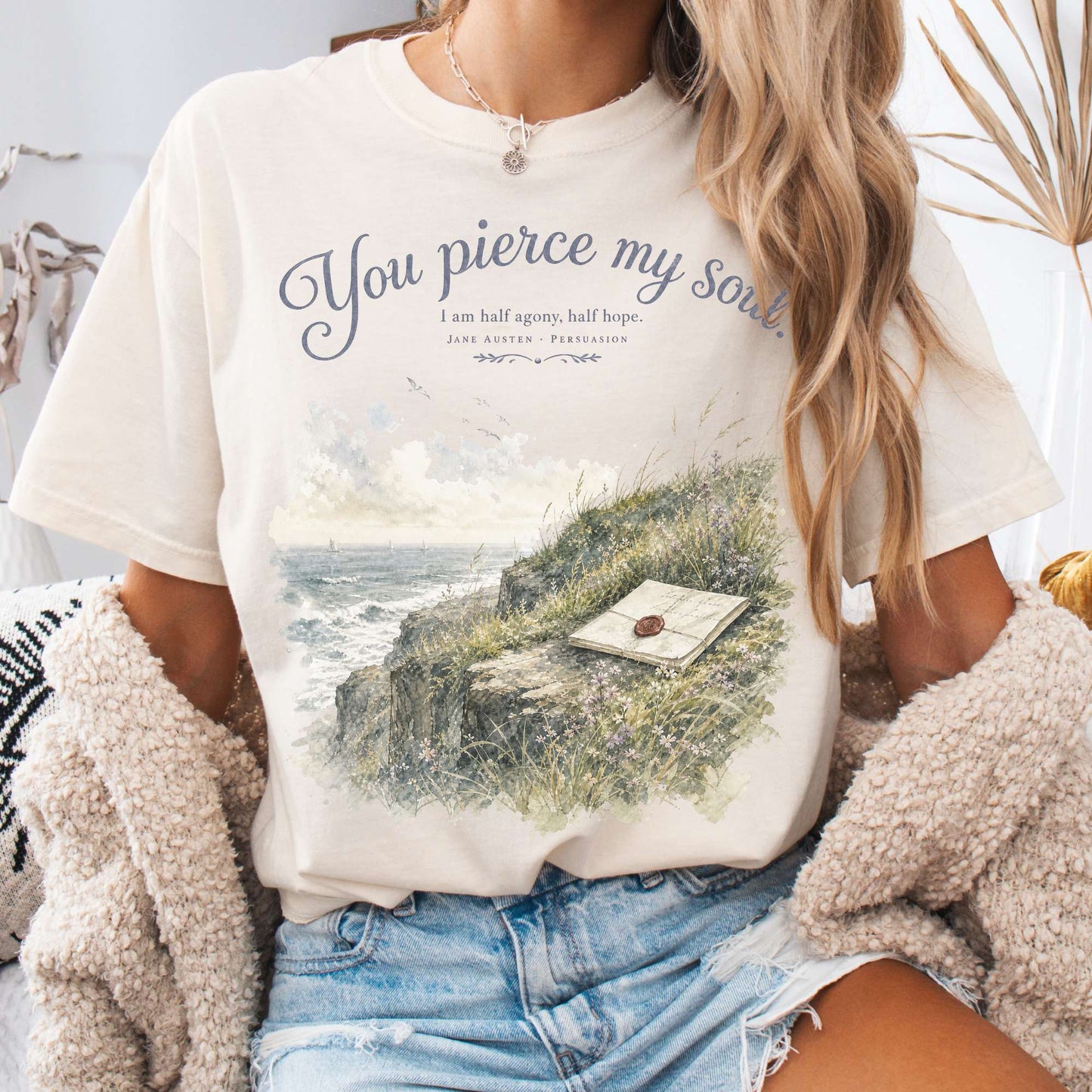 You Pierce My Soul Jane Austen Persuasion Literary T-Shirt