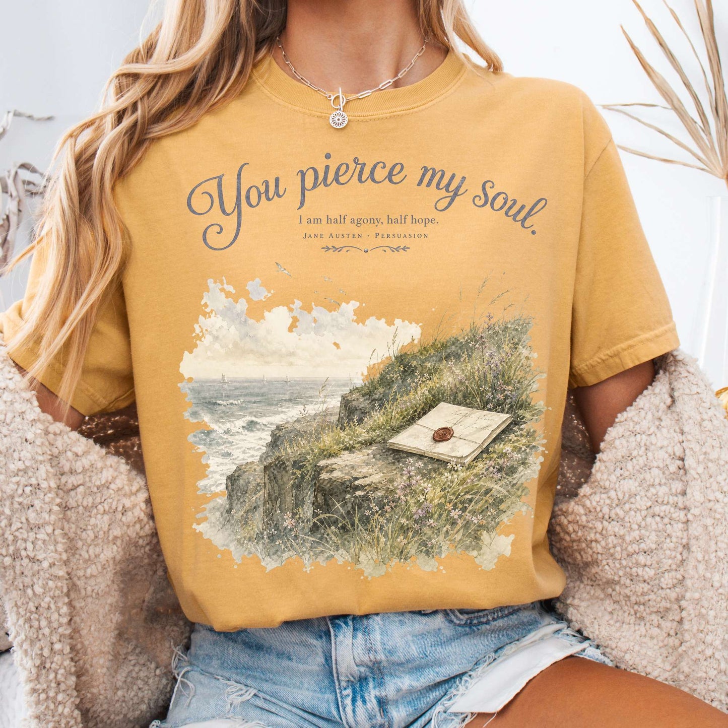 You Pierce My Soul Jane Austen Persuasion Literary T-Shirt