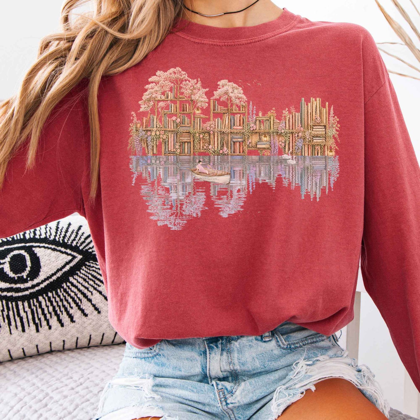 Long-sleeve Crimson / S The Floating Library Long Sleeve The Mystic Eden