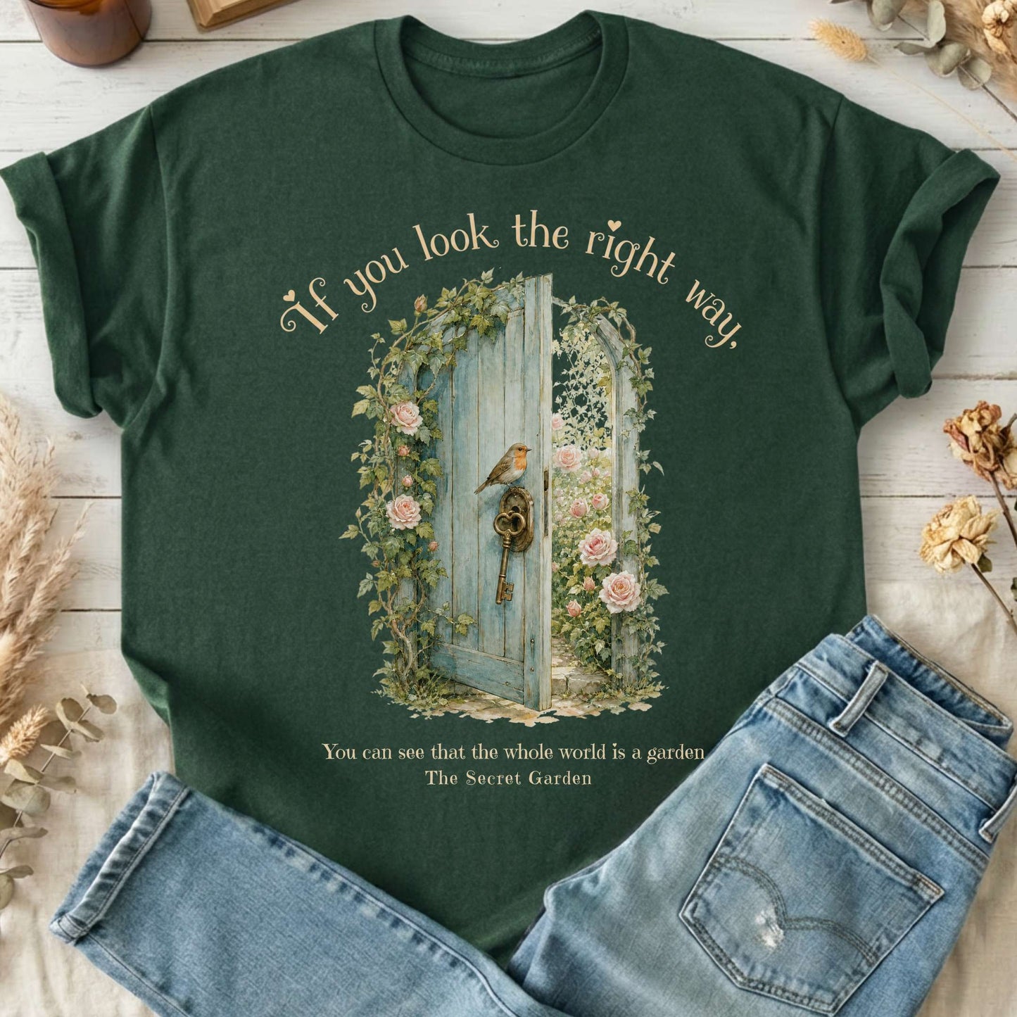 The Whole World Is Like A Garden The Secret Garden Literary T-Shirt