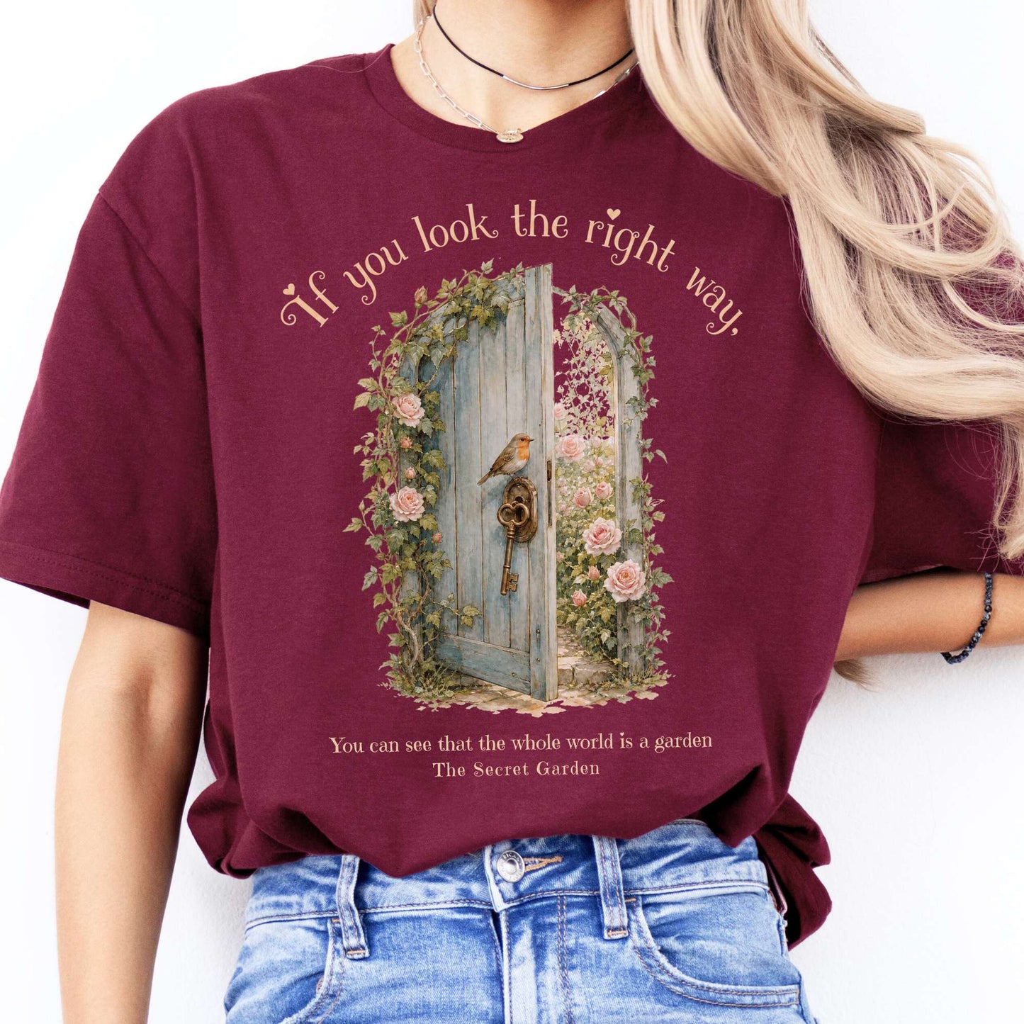 The Whole World Is Like A Garden The Secret Garden Literary T-Shirt
