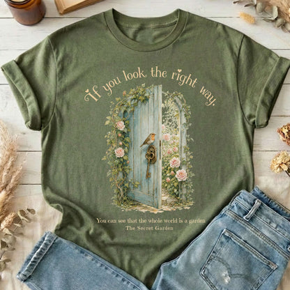 The Whole World Is Like A Garden The Secret Garden Literary T-Shirt