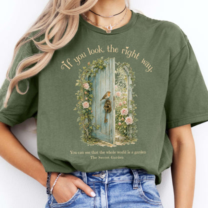 The Whole World Is Like A Garden The Secret Garden Literary T-Shirt