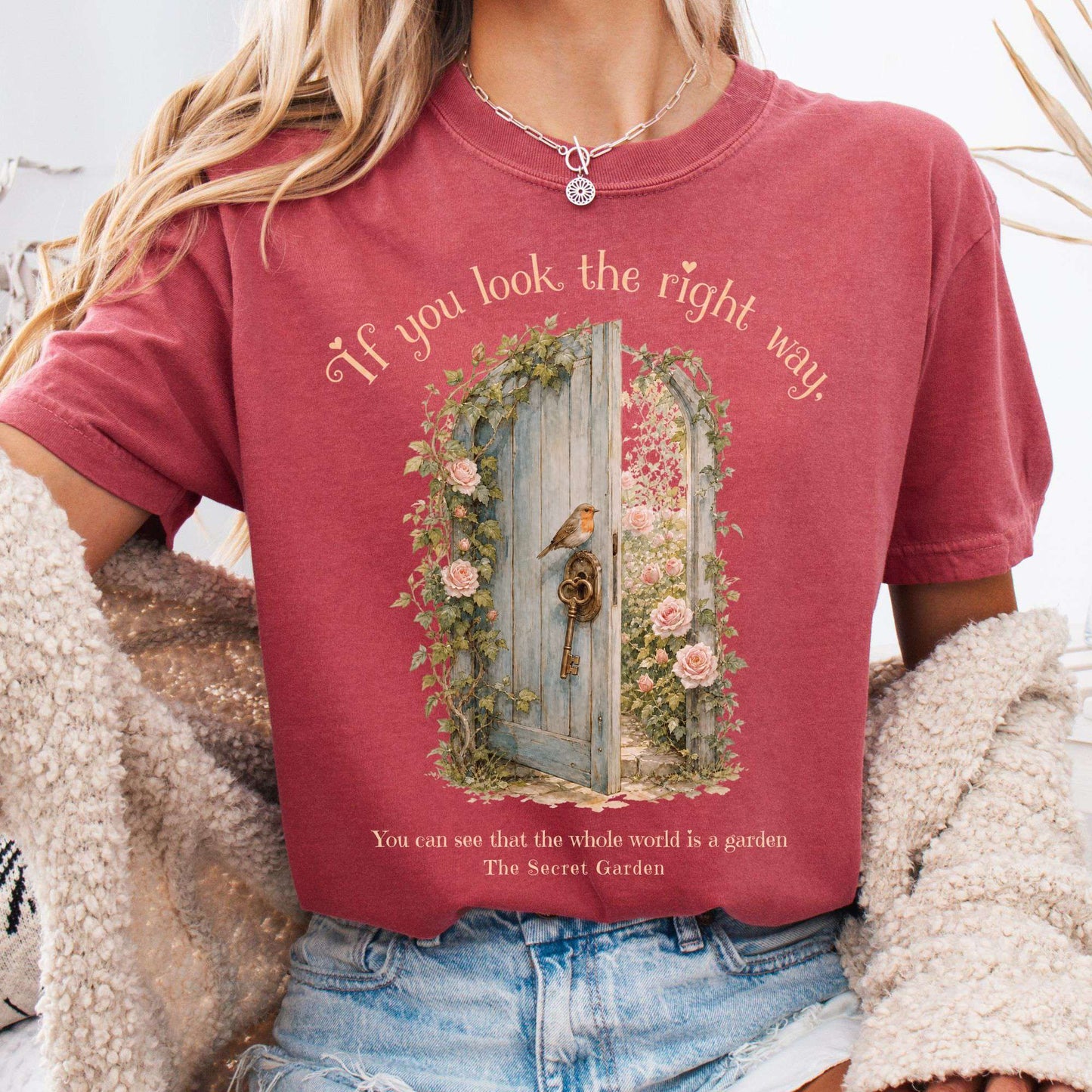 The Whole World Is Like A Garden The Secret Garden Literary T-Shirt