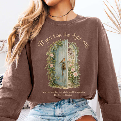 The Whole World Is Like A Garden The Secret Garden Literary Long Sleeve