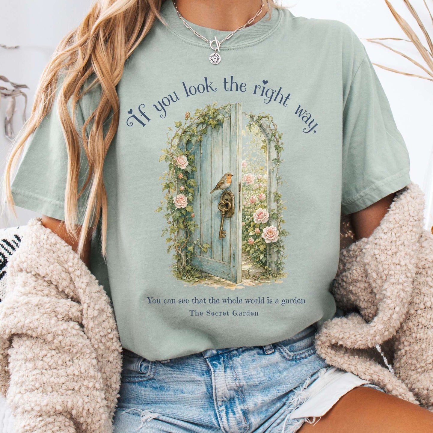 The Whole World Is Like A Garden The Secret Garden Literary T-Shirt