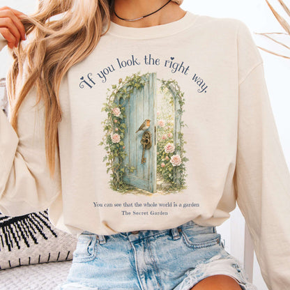 The Whole World Is Like A Garden The Secret Garden Literary Long Sleeve
