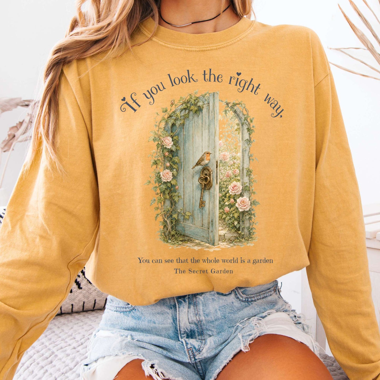 The Whole World Is Like A Garden The Secret Garden Literary Long Sleeve