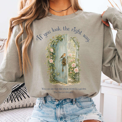 The Whole World Is Like A Garden The Secret Garden Literary Long Sleeve