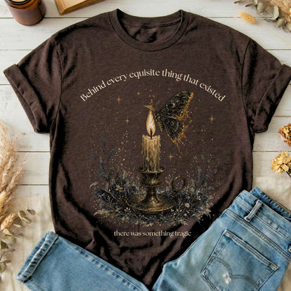 Behind Every Exquisite Thing Dorian Gray Oscar Wilde Literary T-Shirt