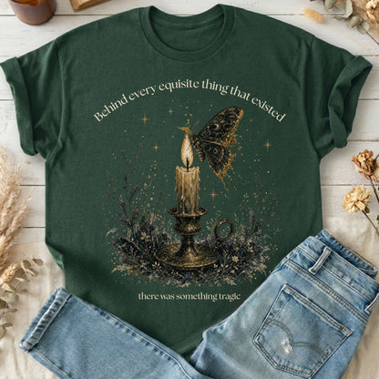 Behind Every Exquisite Thing Dorian Gray Oscar Wilde Literary T-Shirt