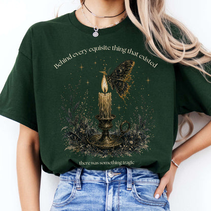Behind Every Exquisite Thing Dorian Gray Oscar Wilde Literary T-Shirt