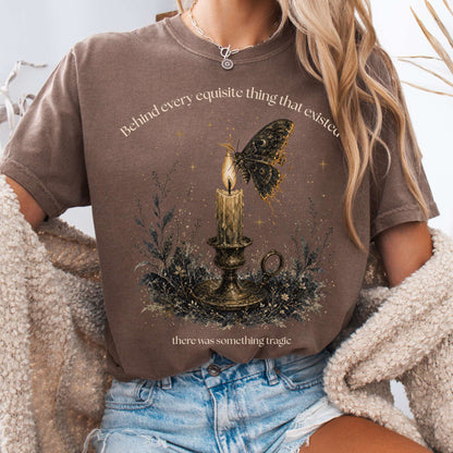 Behind Every Exquisite Thing Dorian Gray Oscar Wilde Literary T-Shirt