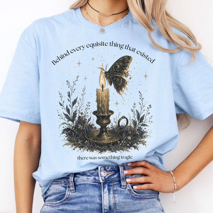 Behind Every Exquisite Thing Dorian Gray Oscar Wilde Literary T-Shirt