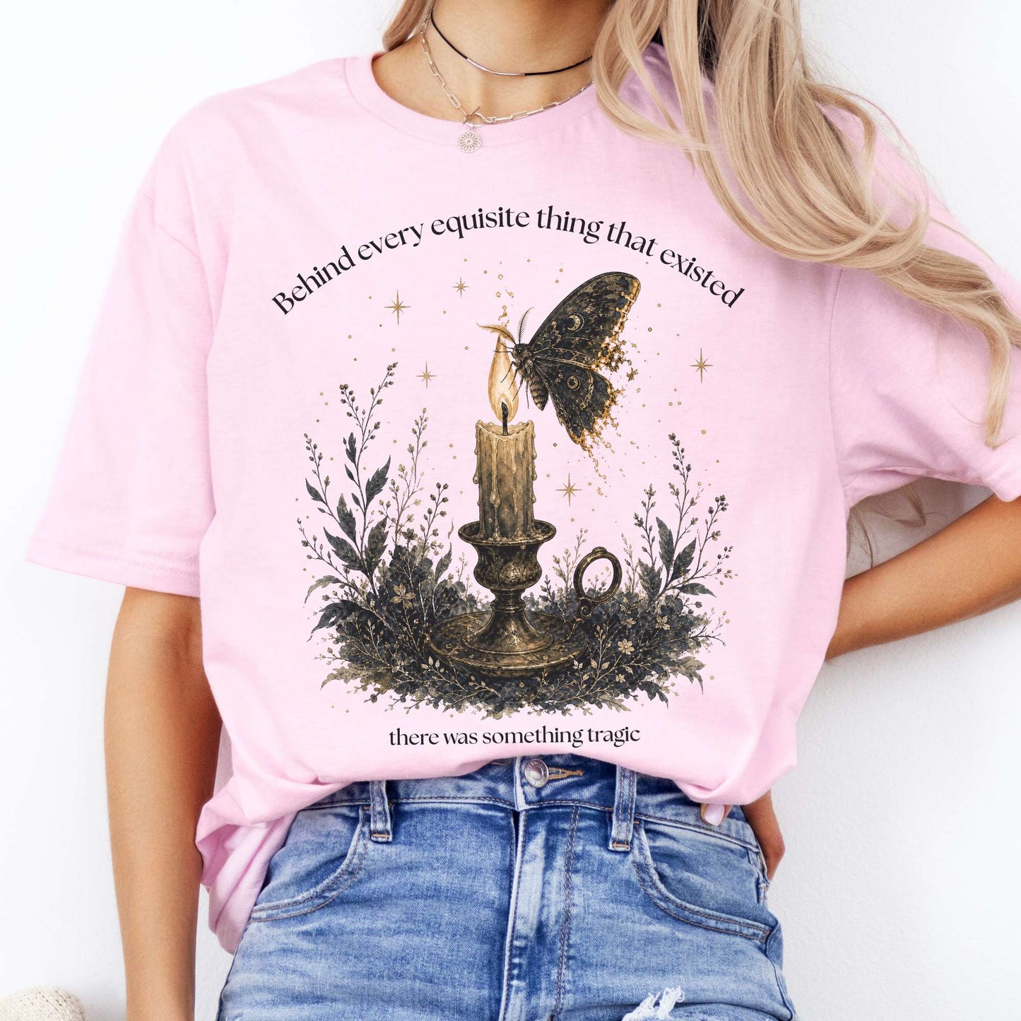 Behind Every Exquisite Thing Dorian Gray Oscar Wilde Literary T-Shirt