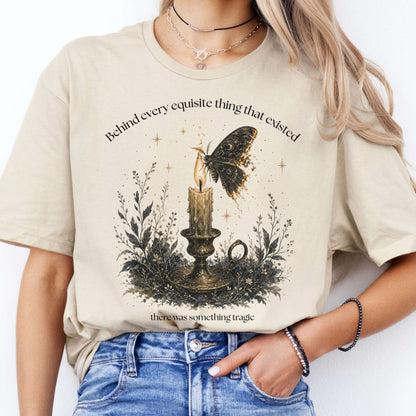 Behind Every Exquisite Thing Dorian Gray Oscar Wilde Literary T-Shirt