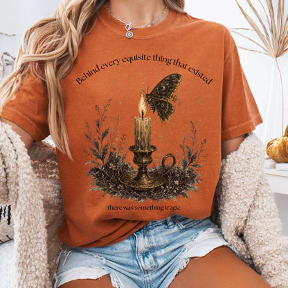 Behind Every Exquisite Thing Dorian Gray Oscar Wilde Literary T-Shirt