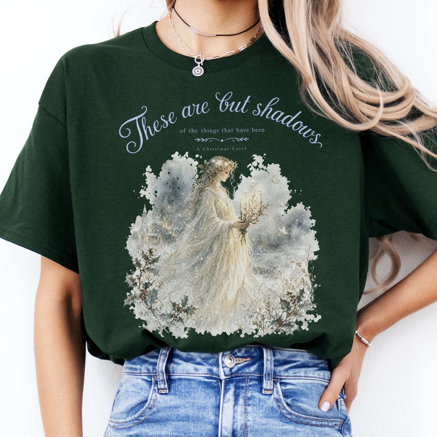 These Are But Shadows A Christmas Carol Charles Dickens Literary T-Shirt