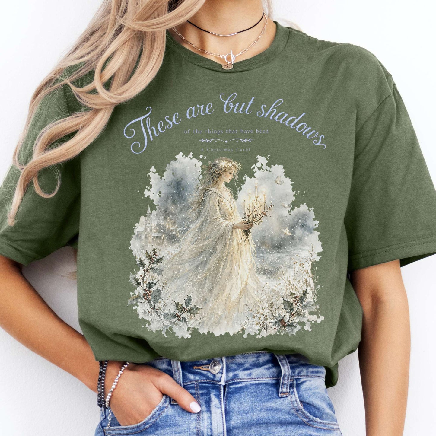 These Are But Shadows A Christmas Carol Charles Dickens Literary T-Shirt