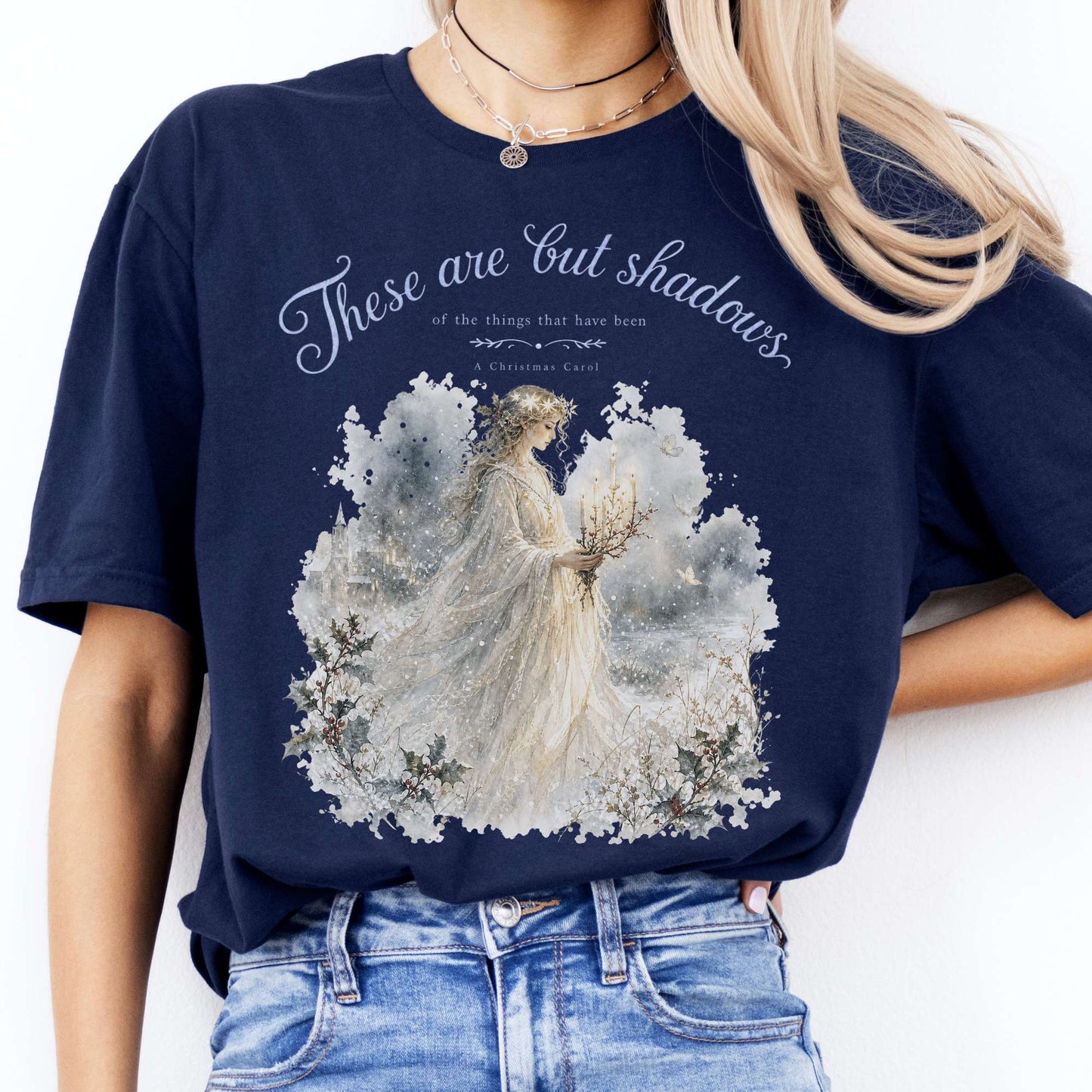 These Are But Shadows A Christmas Carol Charles Dickens Literary T-Shirt