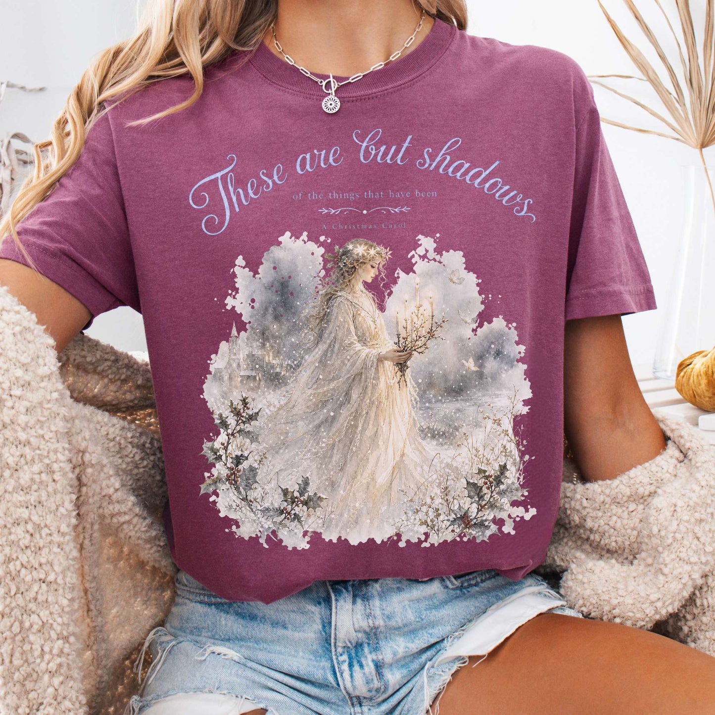 These Are But Shadows A Christmas Carol Charles Dickens Literary T-Shirt