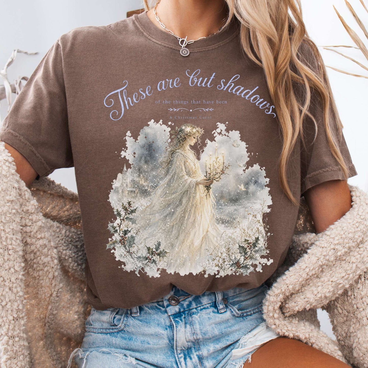 These Are But Shadows A Christmas Carol Charles Dickens Literary T-Shirt